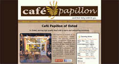 Desktop Screenshot of cafepapillon.co.uk